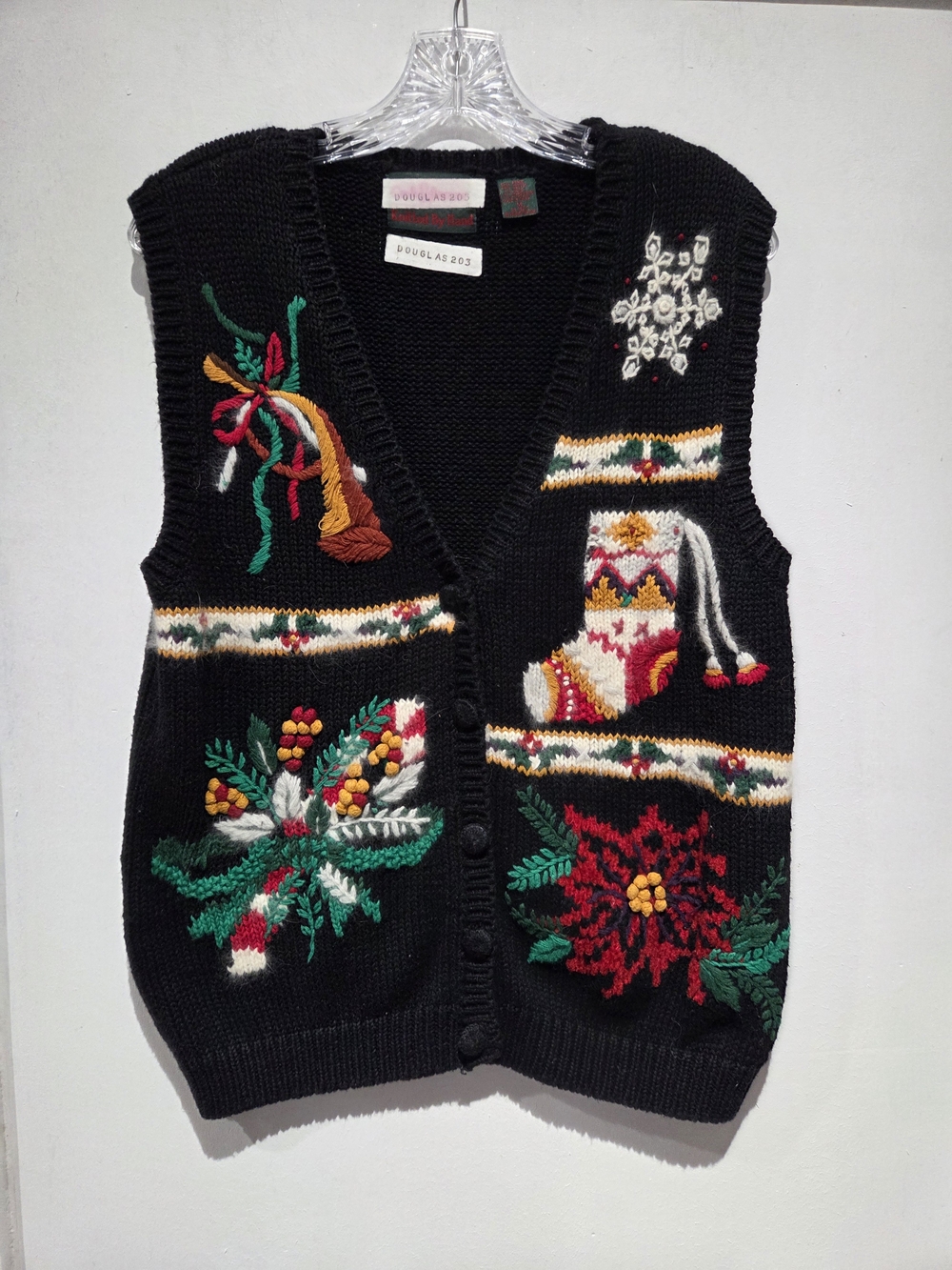 Cottage-core Granny Holiday Sweater Vest
